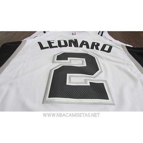Camiseta Nino San Antonio Spurs Kawhi Leonard NO 2 2017-18 Blanco